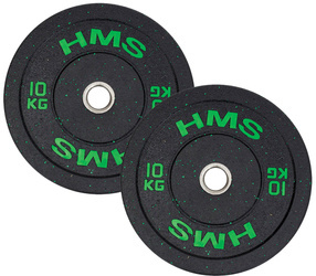 HMS Talerz Olimpijski Na Gryf Sztangę Gumowany Do Treningu Siłowego 2x10 kg