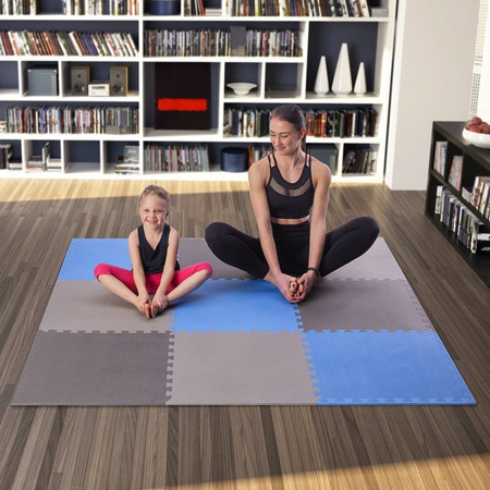 ONE FITNESS Duża Mata Puzzle Pod Sprzęt Do Ćwiczeń Wygłuszająca