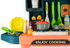 Duża Kuchnia Dla Dzieci Garnki Sztućce + Akcesoria Spożywcze 77 Elementów