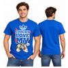 Koszulka Bawełniana Z Krótkim Rękawem Niebieska T-Shirt Original Chicks