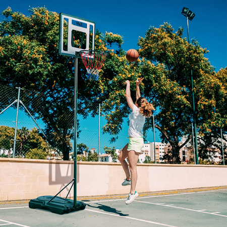 Kosz Do Koszykówki Regulowany Ogrodowy Tablica Obręcz Siatka + Stojak NILS