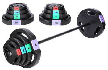 HMS Sztanga Regulowane Obciążenie 42 kg + Zaciski