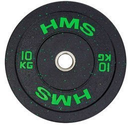 HMS Talerz Olimpijski Na Gryf Sztangę Gumowany Do Treningu Siłowego 10 kg