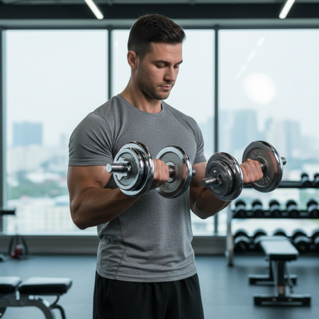 Sztangielki Hantle Z Wymiennym Obciążeniem W Walizce Do Ćwiczeń 2x10 kg HMS