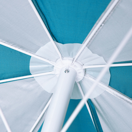 Parasol Plażowy Ogrodowy Składany Filtr UV + Uchwyt Hak NILS