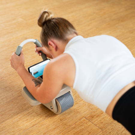 HMS Automatyczne Koło Do Ćwiczeń Fitness Mięśni Brzucha Z Wyświetlaczem