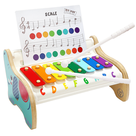 Top Bright Cymbałki Kolorowe Edukacyjne Drewniane