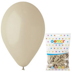 Balony Lateksowe Klasyczne Pastelowe Beżowe Na Urodziny 10" - 100 szt.	