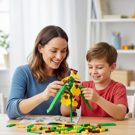 Mould King Klocki Konstrukcyjne Tańcząca Orchidea 237 Elementów