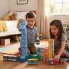 Klocki Magnetyczne Konstrukcyjne Zestaw 58 Elementów Edukacyjne Dla Dzieci