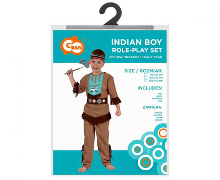 Strój Indianina Kostium Przebranie Na Karnawał Halloween Dla Dziecka GODAN