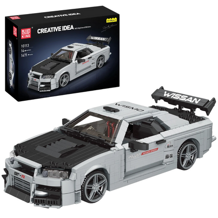 Klocki Konstrukcyjne Auto Samochód Wyścigowy 1471 Elementów MOULD KING
