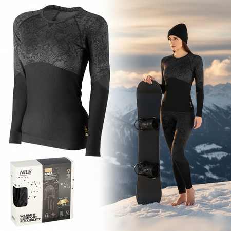 NILS Bielizna Odzież Termiczna Termoaktywna Damska Komplet