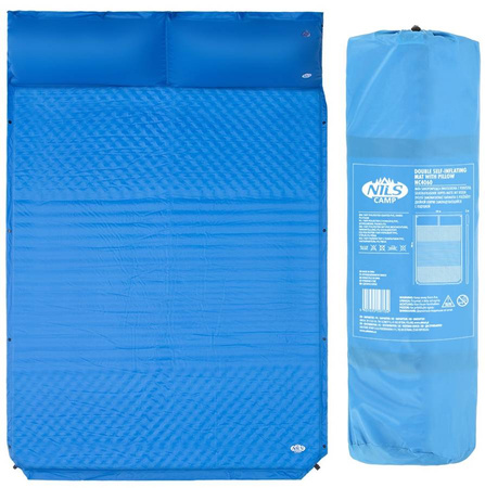 NILS Mata Samopompująca Dwuosobowa Z Poduszką