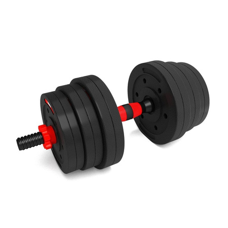 Zestaw Hantle Regulowane Sztanga Sztangielki Z Wymiennym Obciążeniem 2x10kg