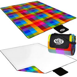 Koc Piknikowy Plażowy Wodoodporny Turystyczny Mata Z Izolacją 250x200 cm