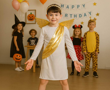 Strój Kostium Przebranie Aniołka Anielski Strażnik Na Jasełka GODAN