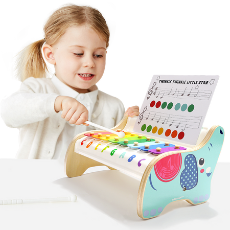 Top Bright Cymbałki Kolorowe Edukacyjne Drewniane