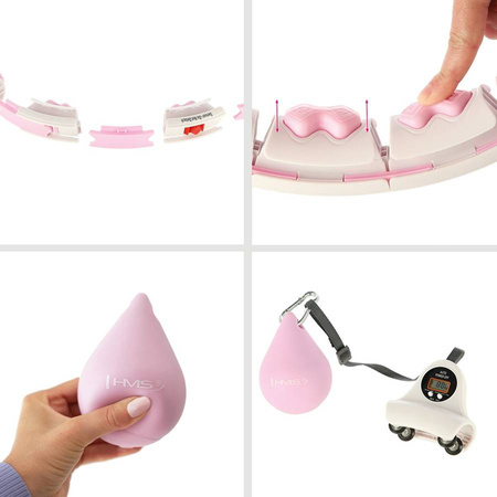 HMS Hula Hop Odchudzające Z Obciążeniem i Licznikiem + Pas