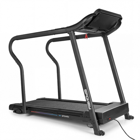 Bieżnia Elektryczna Z Poręczami Do Ćwiczeń Cardio 8 km/h Do 110 kg SPOKEY