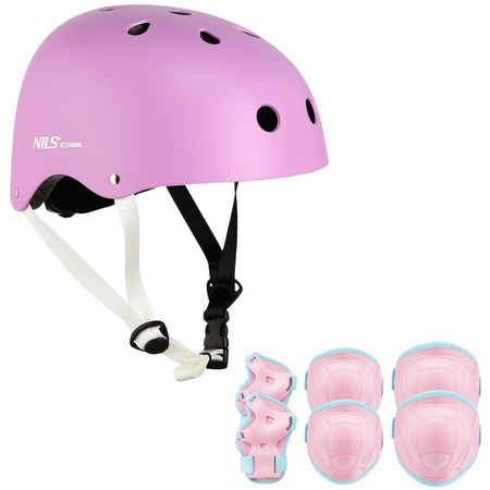 Kask Na Rolki Rower Hulajnogę Regulowany Dla Dzieci Orzeszek + Zestaw Ochraniaczy Rozmiar M