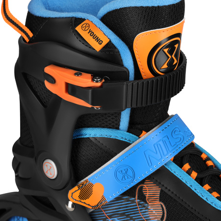 Rolki Regulowane Dziecięce Rekreacyjne Kauczukowe Kółka ABEC-7 Nils Extreme