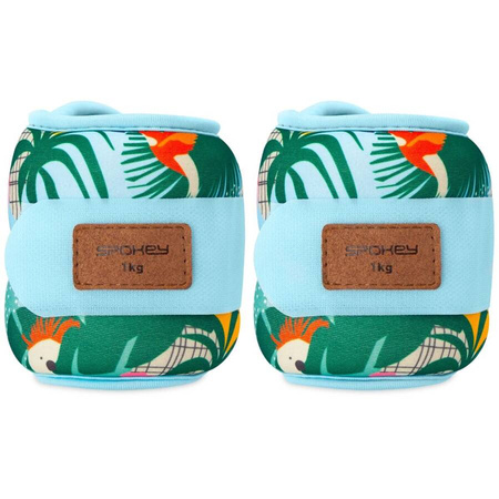 Obciążenia Ciężarki Na Kostki Nadgarstki Do Ćwiczeń Fitness 2x1 kg SPOKEY