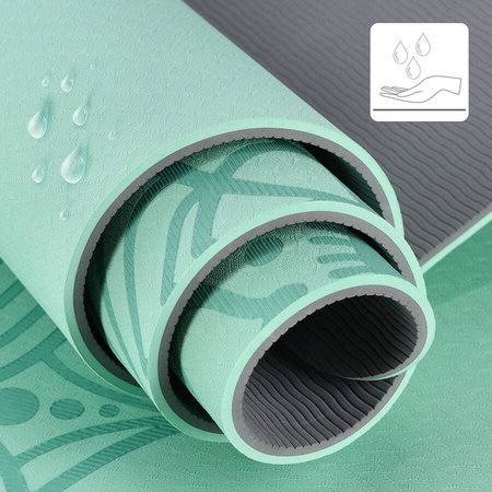 HMS Mata Antypoślizgowa Do Ćwiczeń Fitness Yogi Crossfit Z Pokrowcem