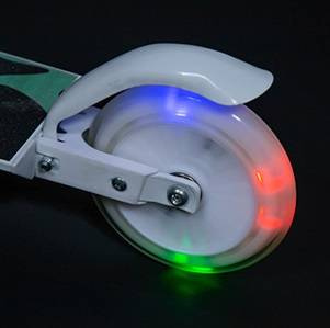 Hulajnoga Miejska Klasyczna Składana Dla Dzieci Regulowana Koła LED 120 mm