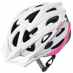 Kask Rowerowy Regulowany Szosowy Z Daszkiem Ochronny Wentylowany METEOR