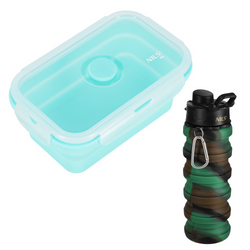 Śniadaniówka Lunchbox Pojemnik Dla Dziecka Do Szkoły 500 ml + Bidon 500 ml	