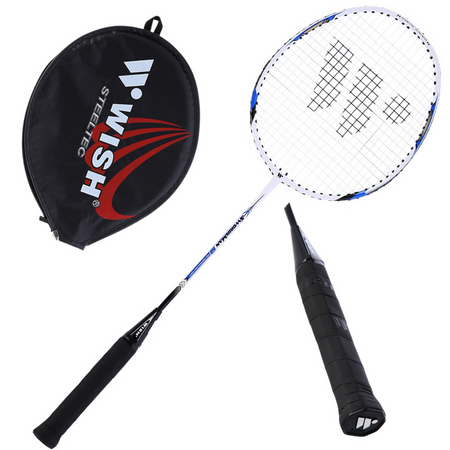 Zestaw 2 Rakiety Do Gry W Badmintona ISODYNAMIC WISH + 3 Lotki Piórkowe