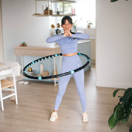 Hula Hop Odchudzające Z Wypustkami Magnetyczne 98 cm Do Ćwiczeń Fitness