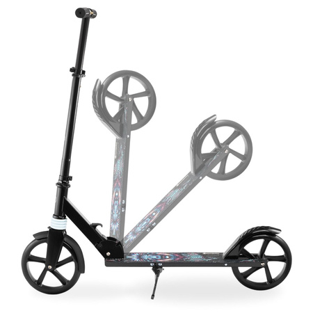 Hulajnoga Miejska Klasyczna Składana Regulowana Wysokość Koła 200 mm Cyfrowy Lew HYPERMOTION