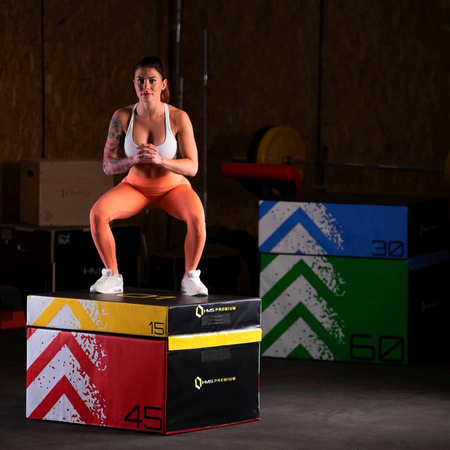 Skrzynie Plyometryczne Do Ćwiczeń Fitness Treningu Crossfit 4 szt. HMS