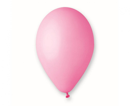 Balony Pastelowe Różowe Lateksowe Na Urodziny Chrzest GEMAR 12" - 100 szt.