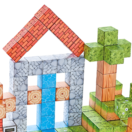 Klocki Magnetyczne Konstrukcyjne Zestaw 119 Elementów Edukacyjne Dla Dzieci