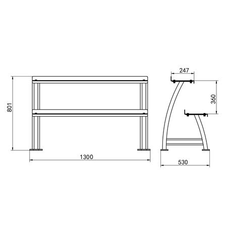 Stojak Na Kettlebelle Ciężarki 2 Poziomowy Stalowy Solidny Do 300 kg HMS
