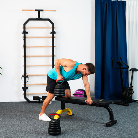 Sztangielki Regulowane Zestaw Hantle Kettlebell Sztanga Do Treningu 20 kg