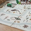 Mata Edukacyjna Piankowa Dwustronna Składana Dla Dzieci Niemowląt 180x120cm
