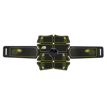 ABS Elektrostymulator Masażer Mięśni Brzucha Ramion + Wymienne Żelowe Naklejki Motylki 4 szt.