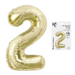 Balon Foliowy Na Urodziny Rocznicę Dekoracja Cyfra 2 85 cm Na Hel GODAN