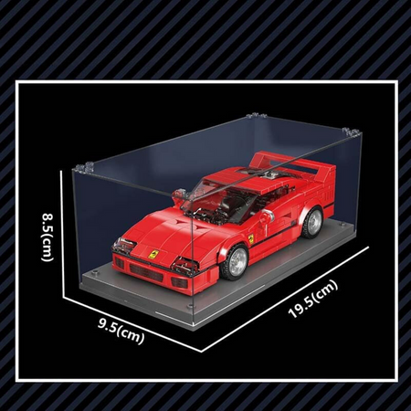 Klocki Konstrukcyjne Auto Samochód Wyścigowy 338 Elementów + Gablota MOULD KING