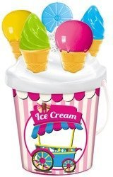 MONDO Wiaderko Do Piaskownicy Lody Z Foremkami