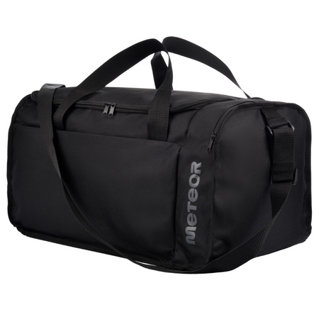 Torba Sportowa Treningowa Podróżna Na Siłownię Fitness Czarna 40 L METEOR