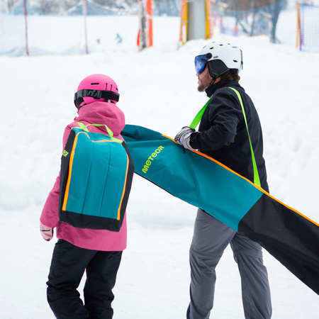 Zestaw Narciarski Torba Na Narty 195 cm + Pokrowiec Na Buty Kask METEOR