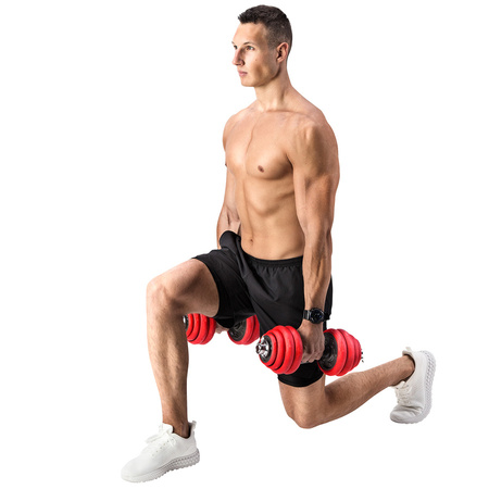 Zestaw Hantle Sztangielki Sztanga 2x15 kg HMS