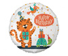 Balon Foliowy Tygrysek Happy Birthday Na Przyjęcie Urodziny Imprezę 18"