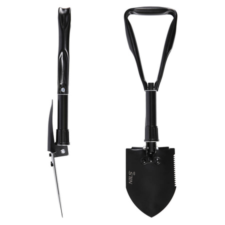 Saperka Składana Stalowa Podróżna 3w1 Szpadel Piła Kilof Z Pokrowcem NILS