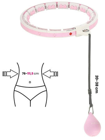 HMS Hula Hop Odchudzające Z Obciążeniem i Licznikiem + Pas